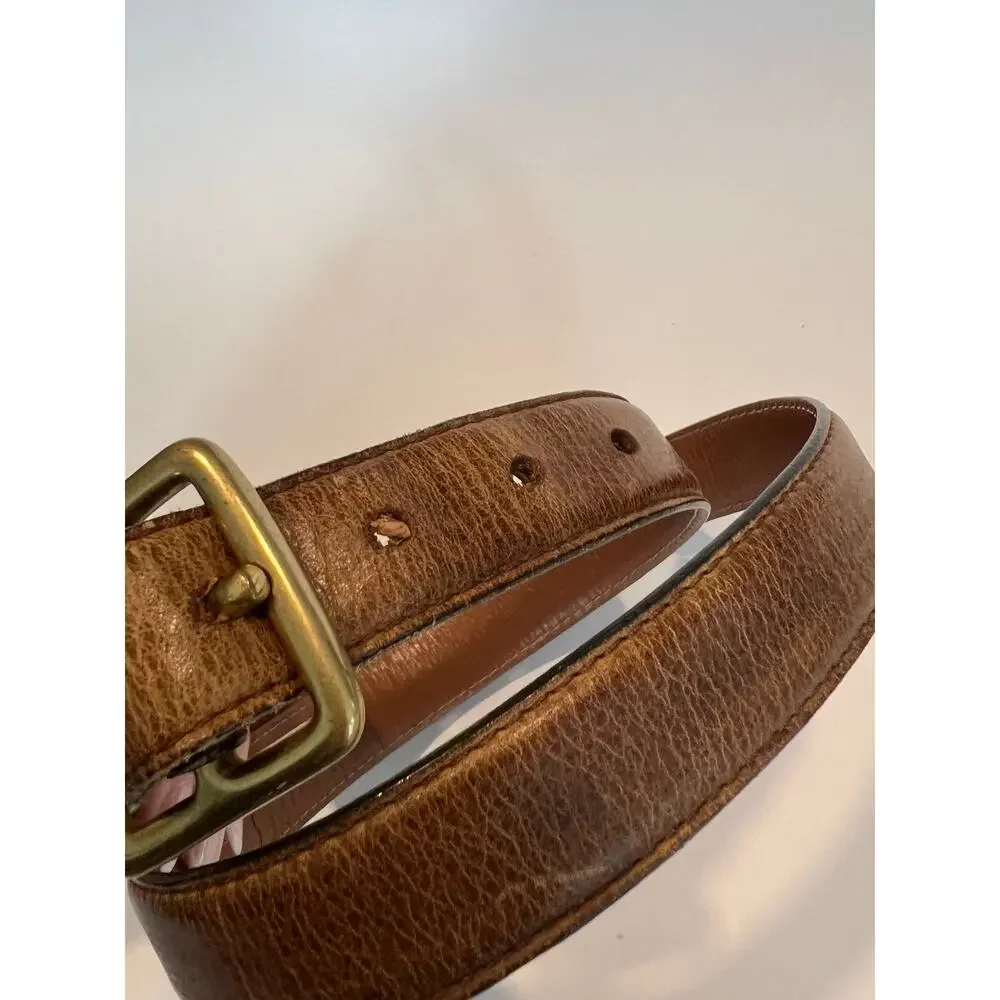 Full Grain Leather Men's Belt Brown Size 36 SG